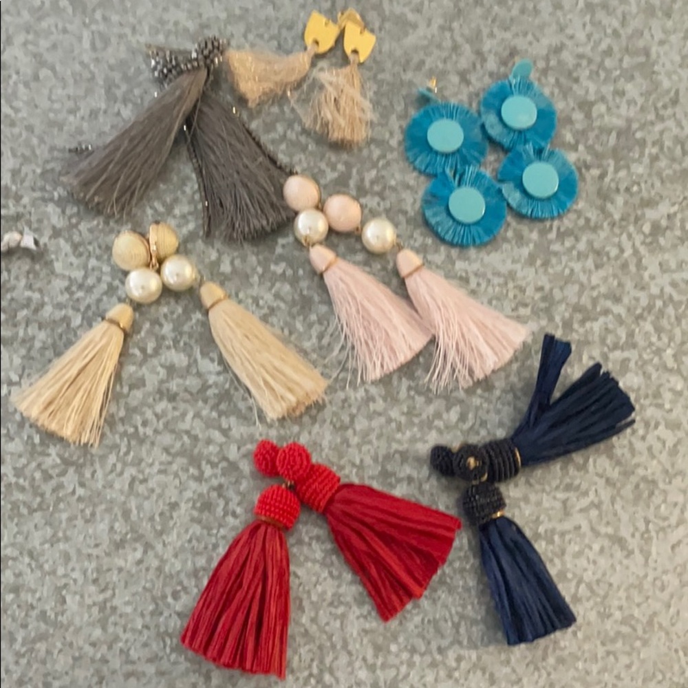 Lot of Tassel Earrings- 7 Pairs